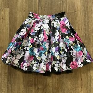 Disney D-Signed Girl’s Size 14-16 Skirt Descendants Floral Taffeta Tulle Party